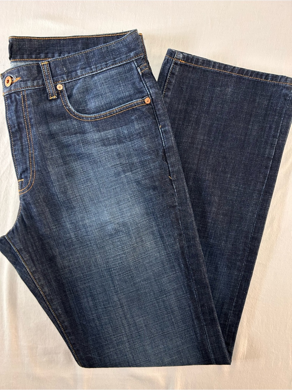 Lucky Brand 221 Original Boot Jeans Mens 36x34 Dark Wash Straight Fit